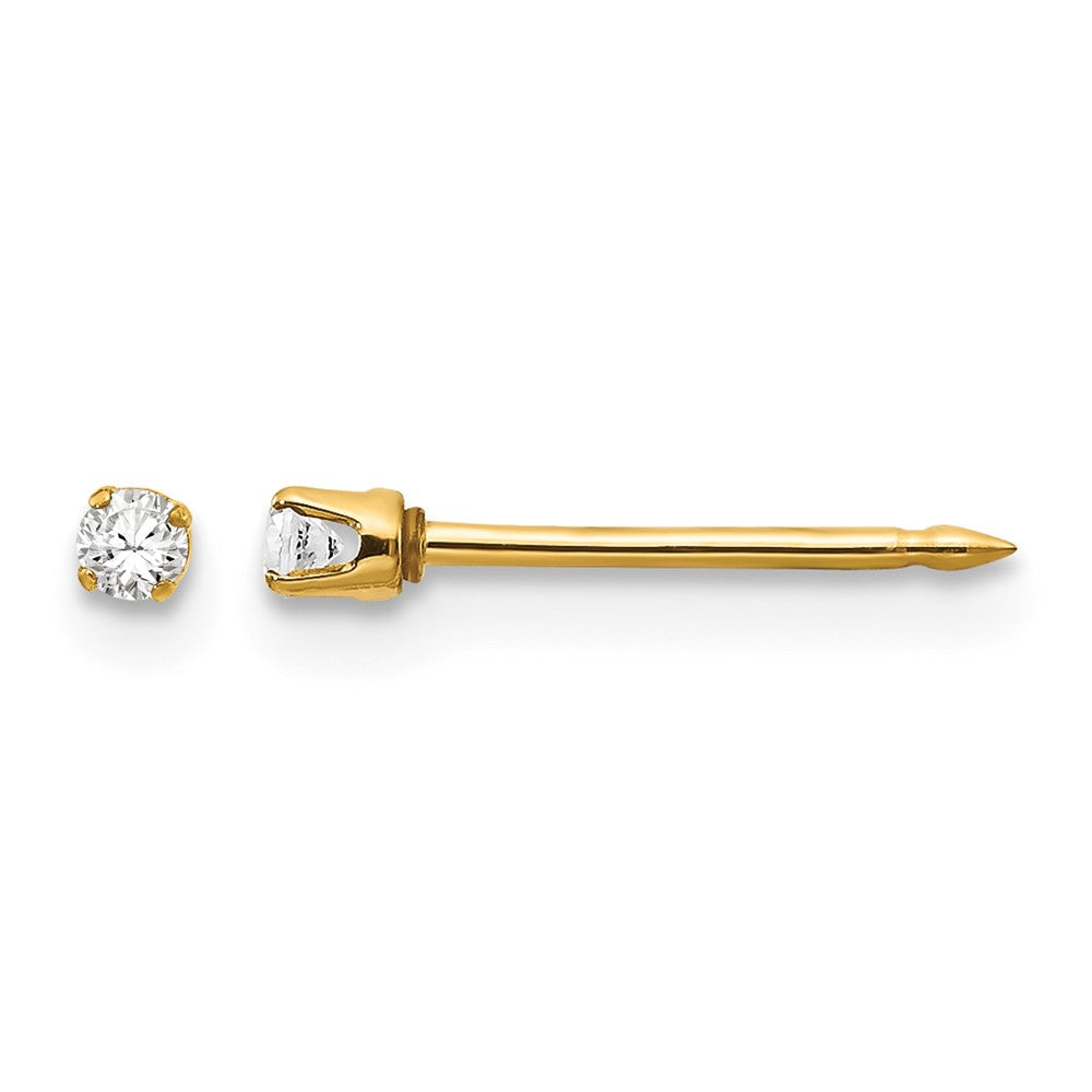 Inverness 14k 2mm CZ Earrings