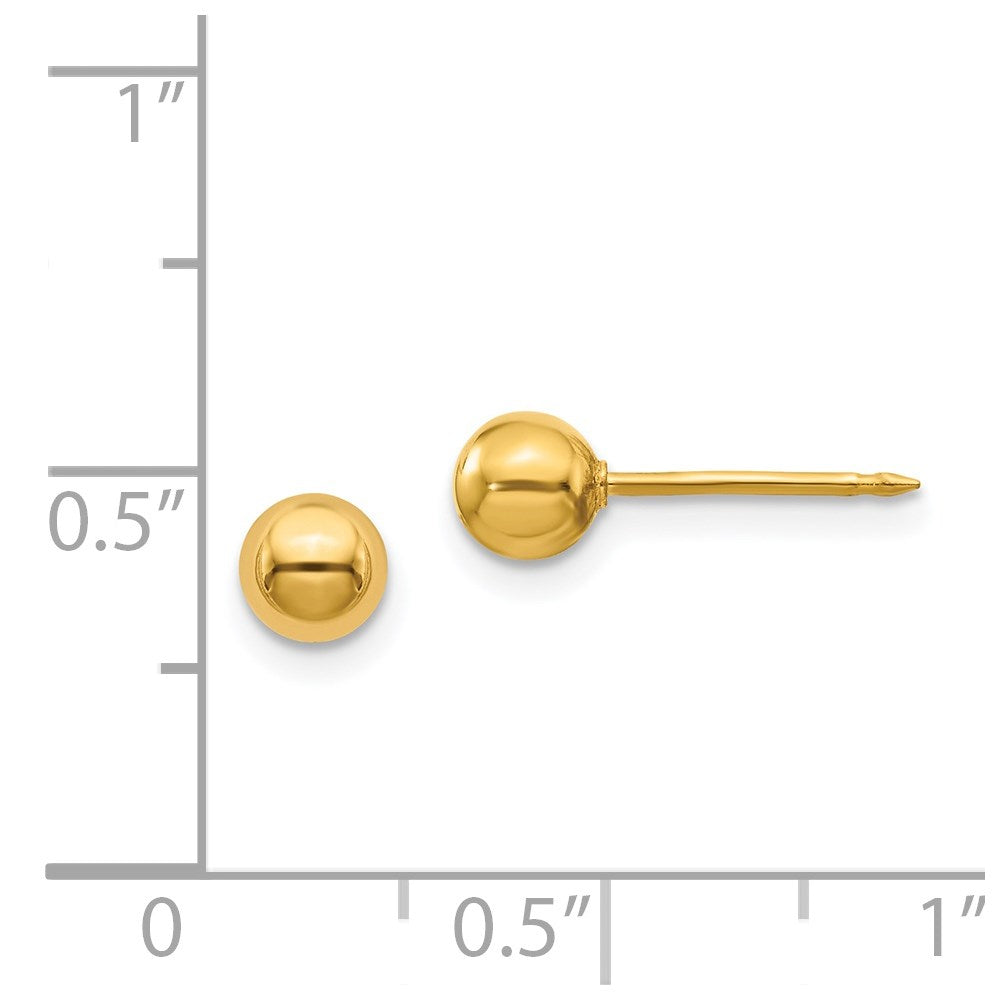 Piercing only 14k 5mm Ball Post Earrings