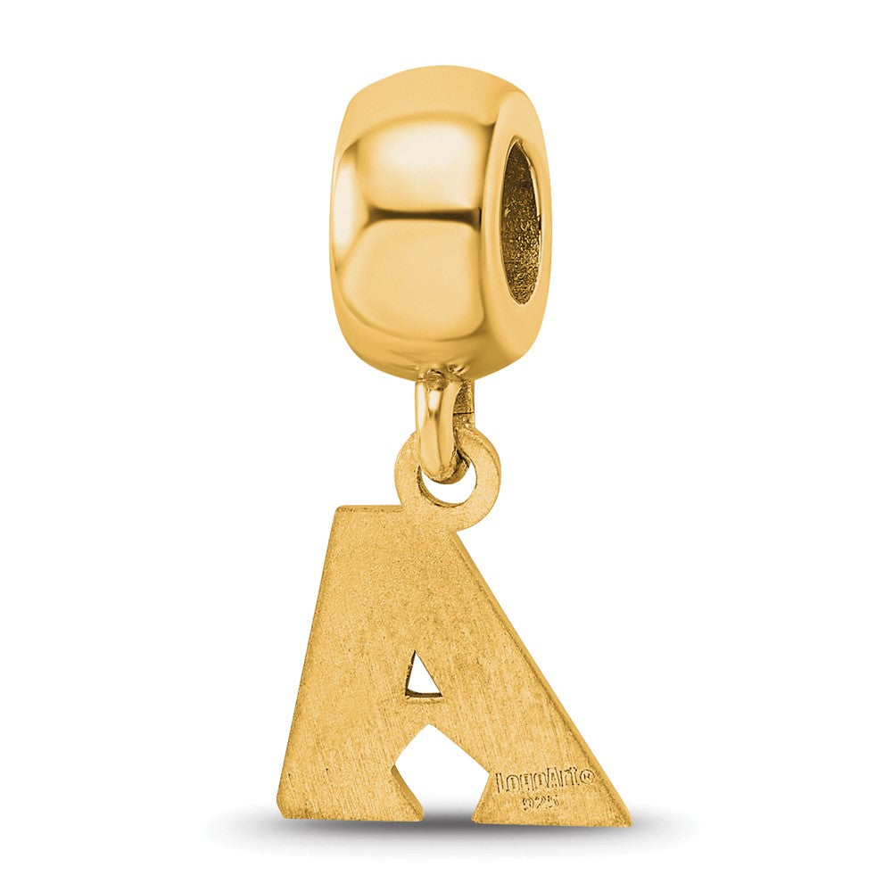 Sterling Silver Gold-plated MLB Arizona Diamondbacks Extra Small Dangle Bead