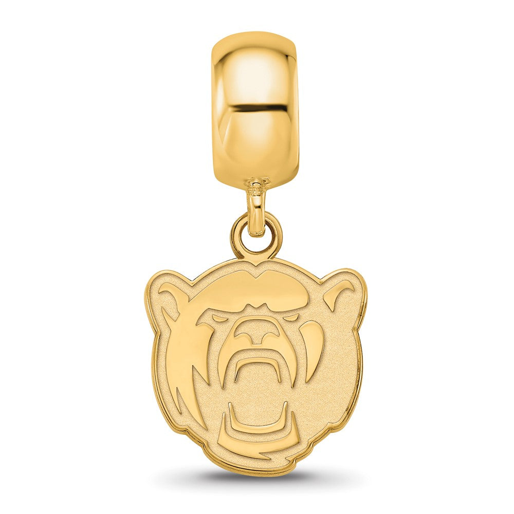 Sterling Silver Gold-plated Baylor University Small Dangle Bead Charm