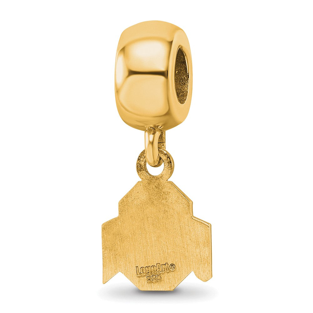 Sterling Silver Gold-plated The Ohio State University Extra Small Dangle Bead Charm