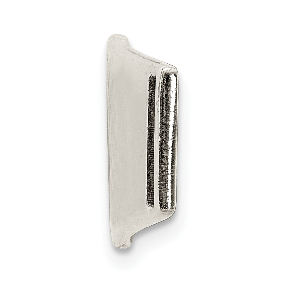 14K WG Polished Medical ID Ctr Soft Diamond Shape Plate # 818