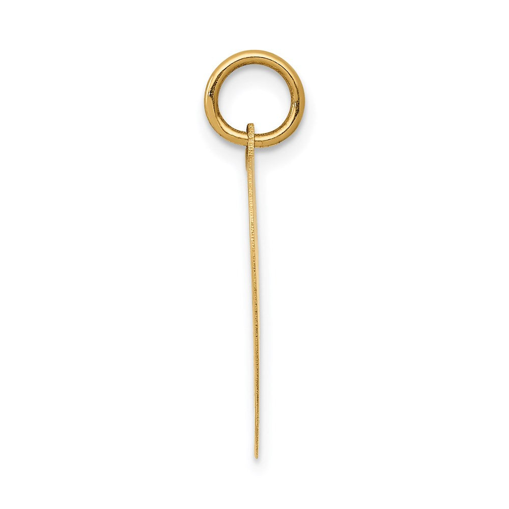 14k HAPPY BIRTHDAY Heart Disc Charm
