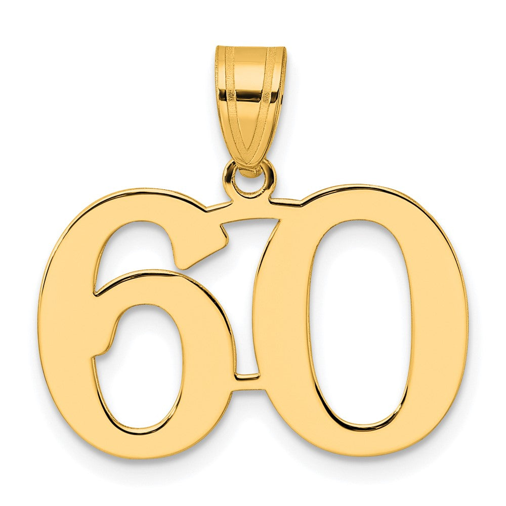 SS Polished Number 60 Pendant