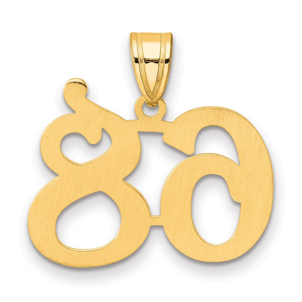 14k Polished Number 68 Pendant