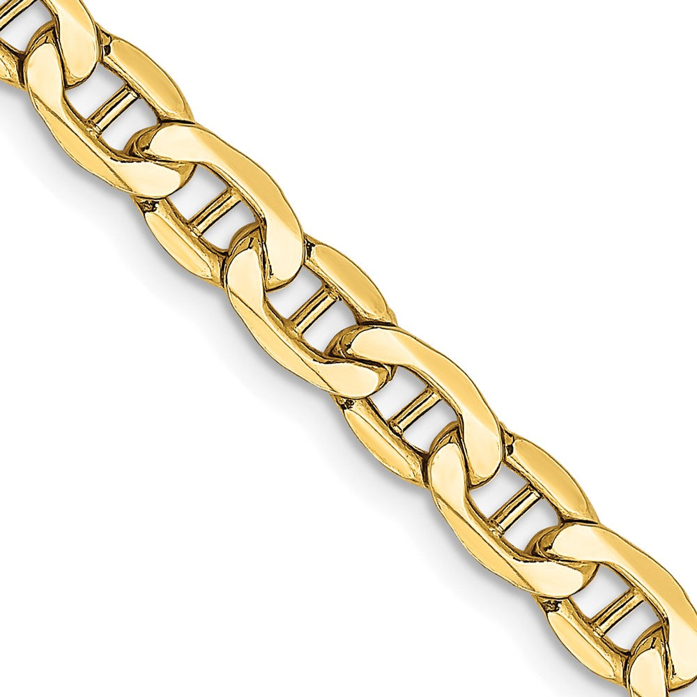 14K 22 inch 4.75mm Semi-Solid Anchor with Lobster Clasp Chain