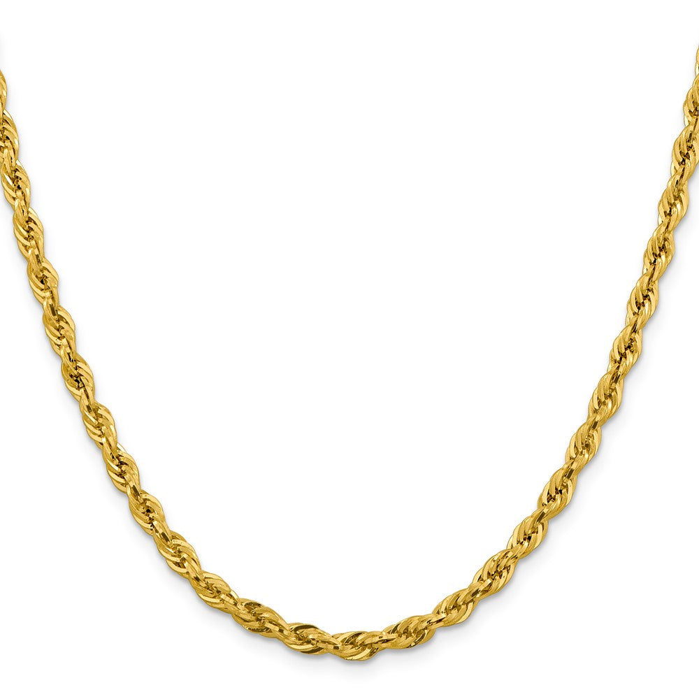 14K 26 inch 4.25mm Semi Solid Rope with Lobster Clasp Chain