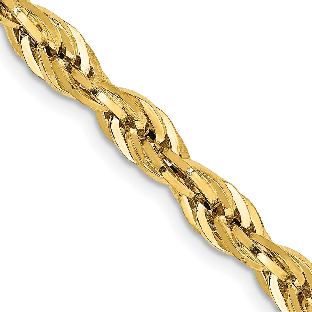 14K 28 inch 4.75mm Semi Solid Rope with Lobster Clasp Chain