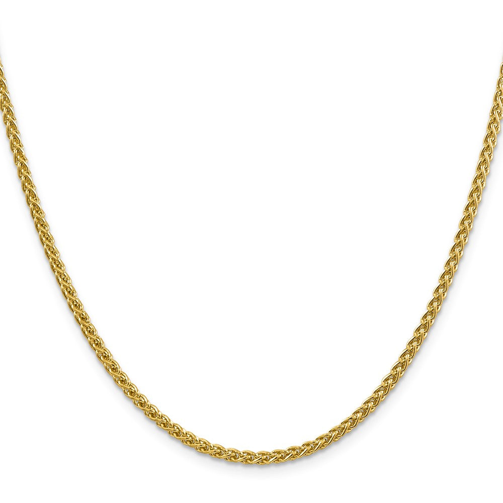 14K 20 inch 2.75mm Semi-Solid Wheat with Lobster Clasp Chain