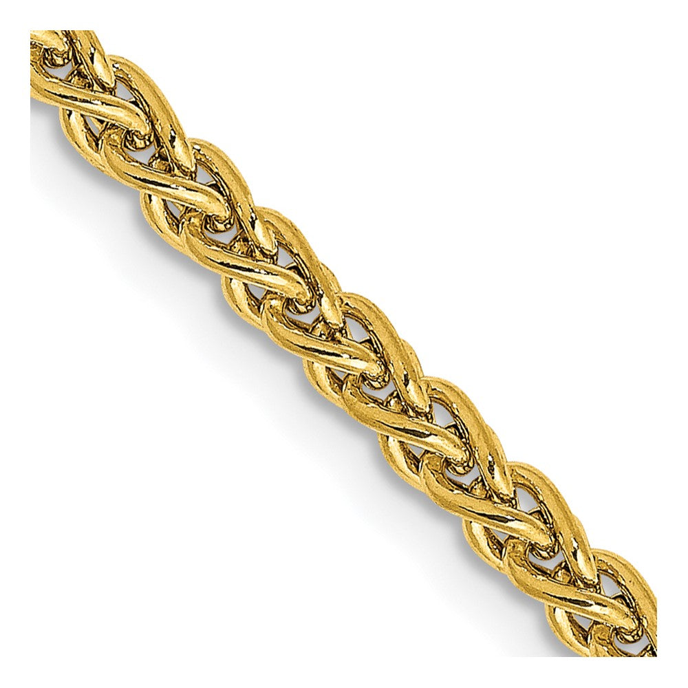 14K 20 inch 2.75mm Semi-Solid Wheat with Lobster Clasp Chain