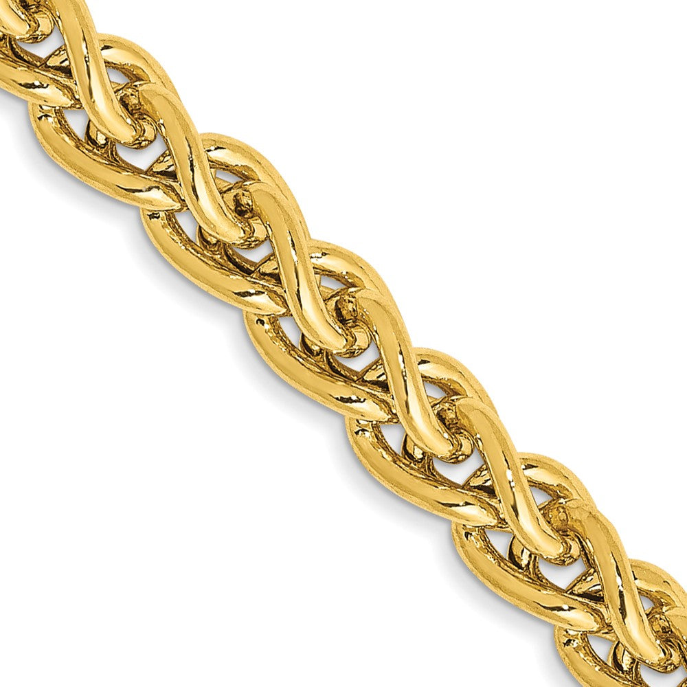 14K 20 inch 4.15mm Semi-Solid Wheat with Lobster Clasp Chain
