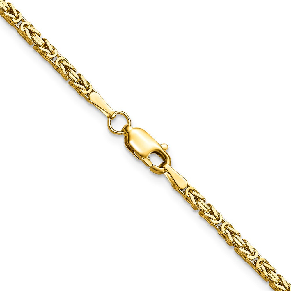 14K 20 inch 2mm Byzantine with Lobster Clasp Chain