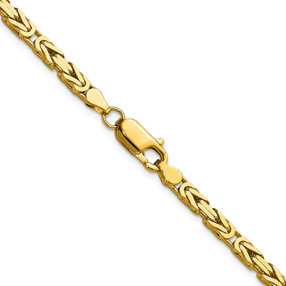 14K 18 inch 3.25mm Byzantine with Lobster Clasp Chain