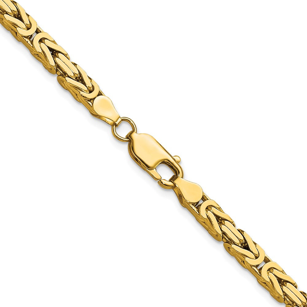 14K 20 inch 4mm Byzantine with Lobster Clasp Chain