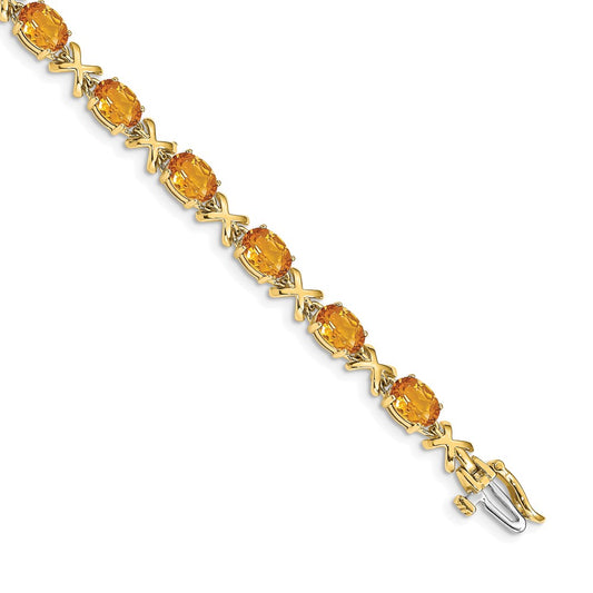 14k Citrine Bracelet