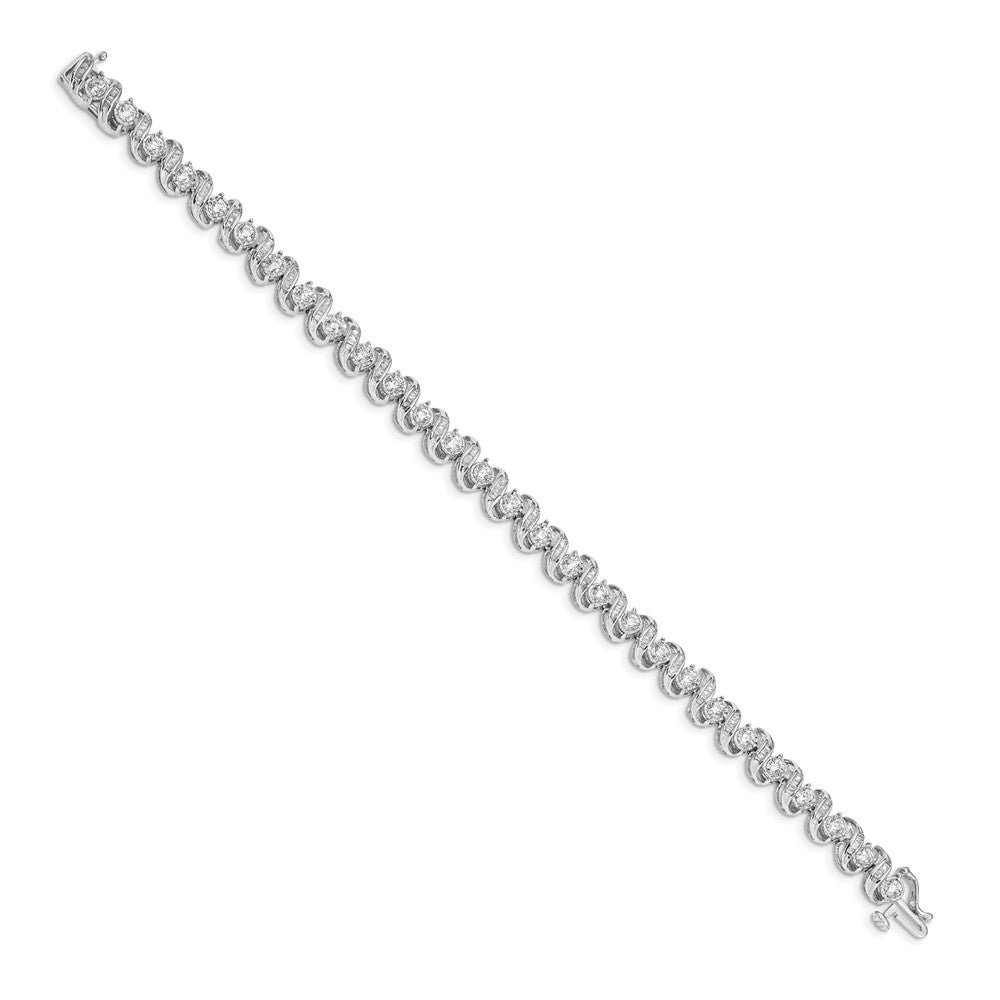 14k White Gold Diamond Bracelet