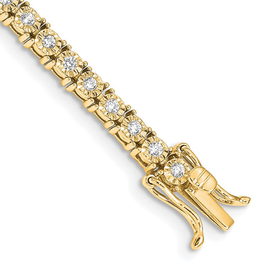 14k Illusion Setting Diamond Bracelet
