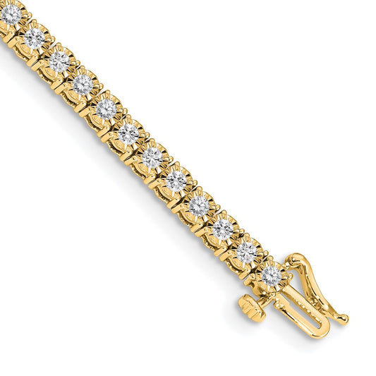 14k Illusion Setting Diamond Bracelet
