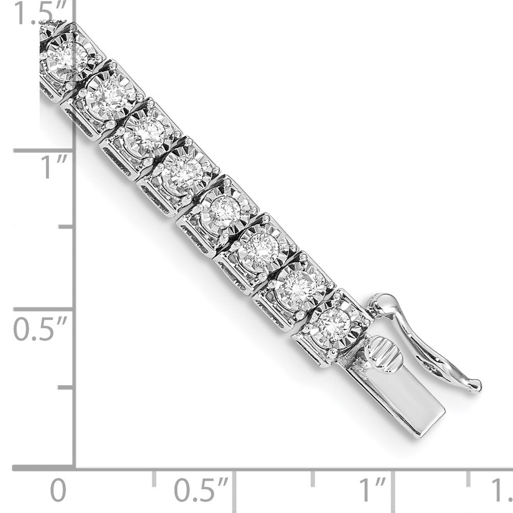 14k White Gold Diamond Tennis Bracelet