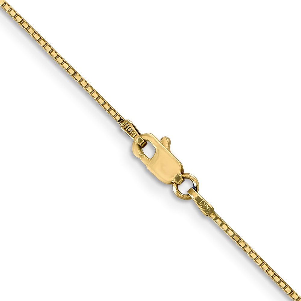 14K 28 inch .9mm Box with Lobster Clasp Chain