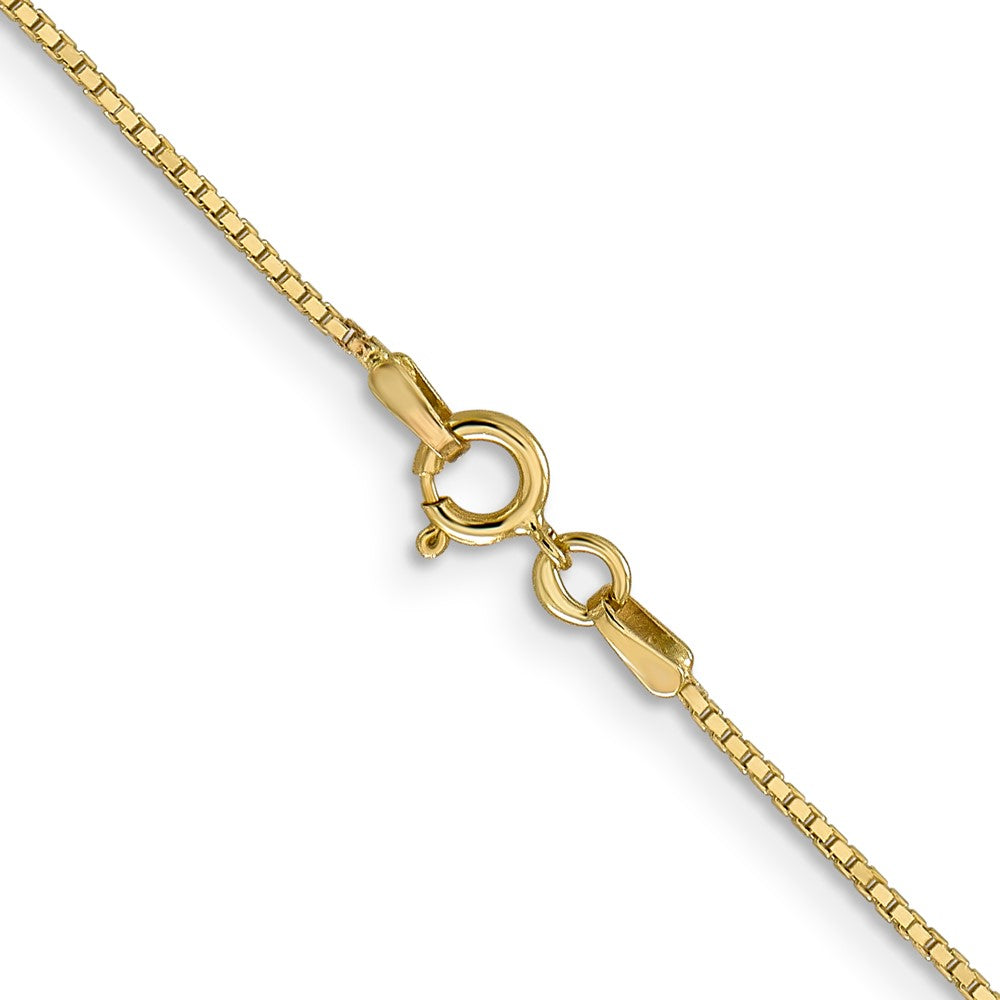 14K 14 inch .9mm Box with Spring Ring Clasp Chain
