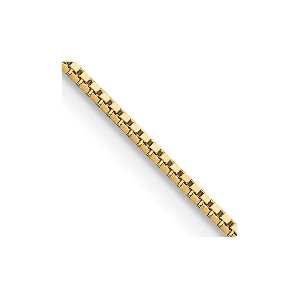 14K 22 inch .95mm Box with Lobster Clasp Chain