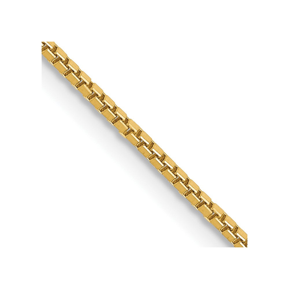 14K 28 inch 1mm Box with Lobster Clasp Chain