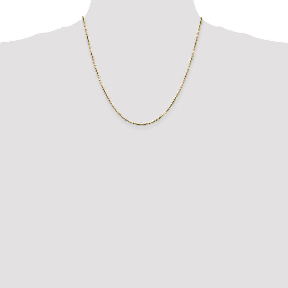 14K 20 inch 1.05mm Box with Lobster Clasp Chain