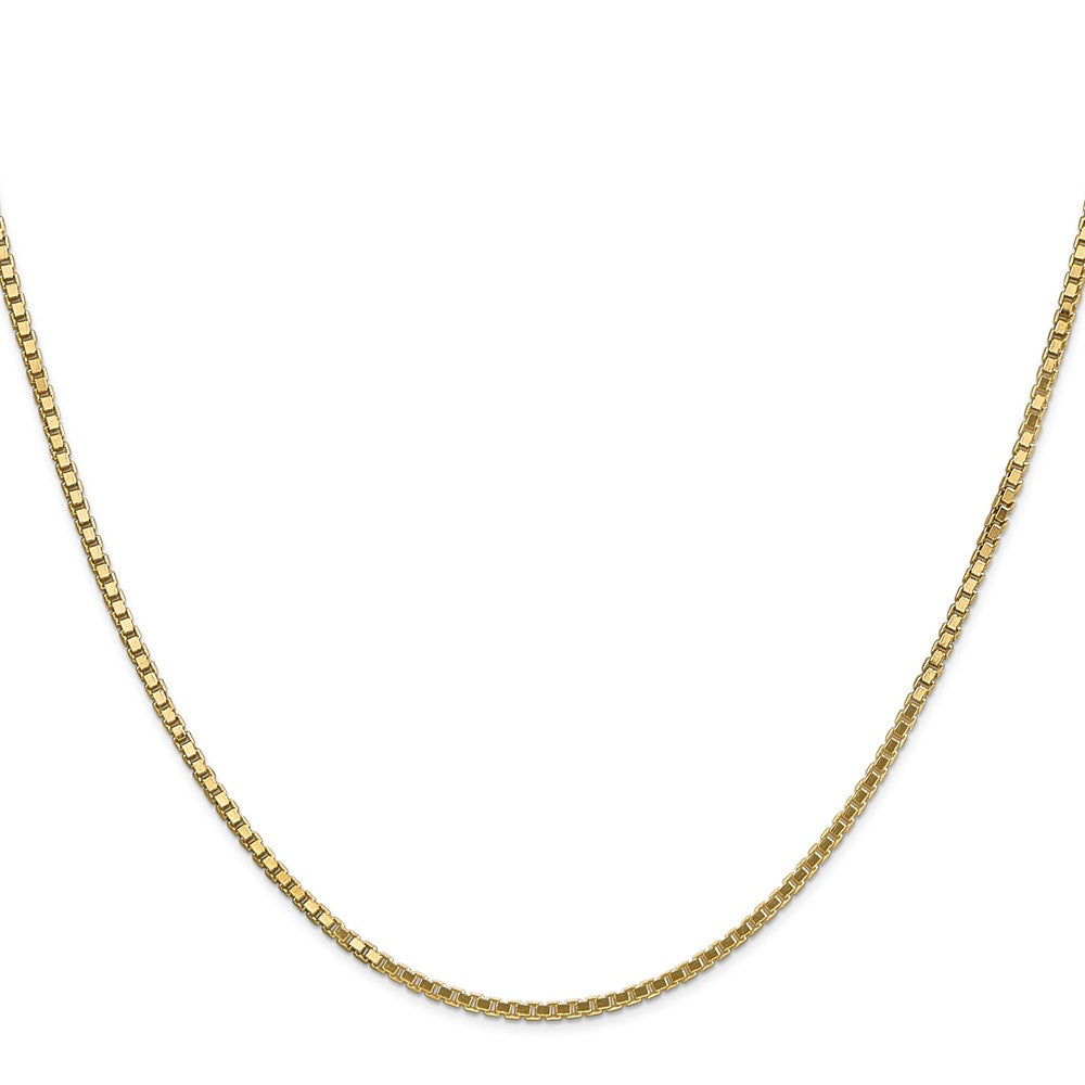 14K 26 inch 1.5mm Box with Lobster Clasp Chain