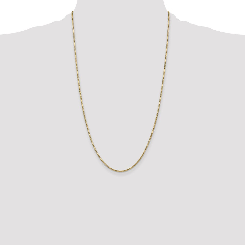 14K 26 inch 1.5mm Box with Lobster Clasp Chain
