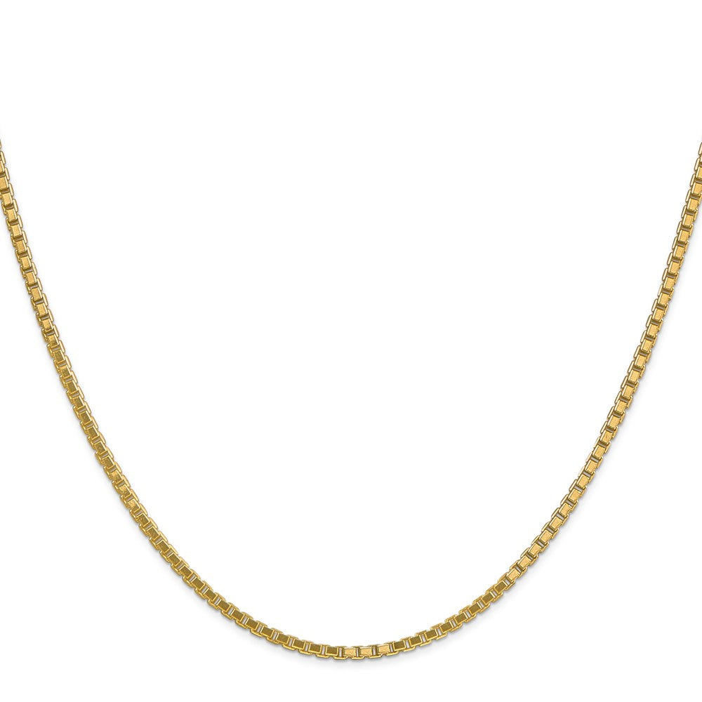 14K 26 inch 1.9mm Box with Lobster Clasp Chain