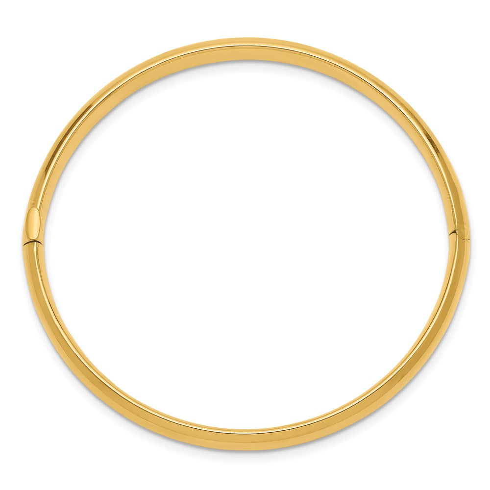 14k 3/16 Polished Hinged Bangle