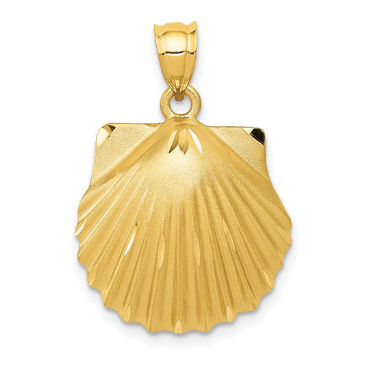 14k d/c Seashell Pendant