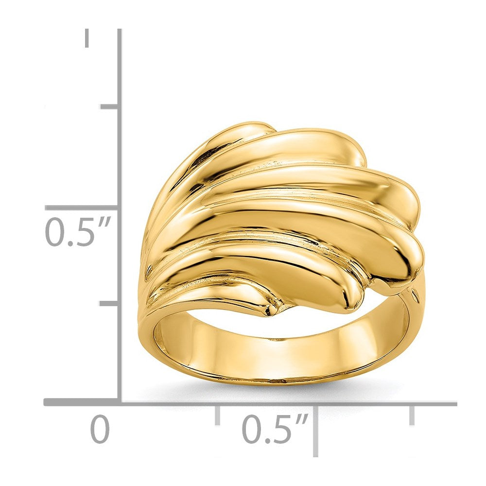 14k High Polished Dome Ring