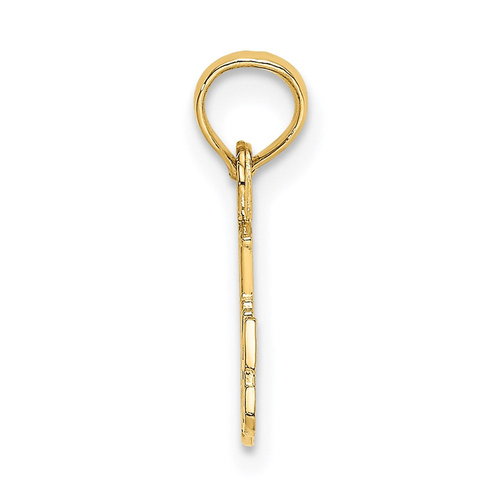 14k BEST GRANDMA with Flower Charm
