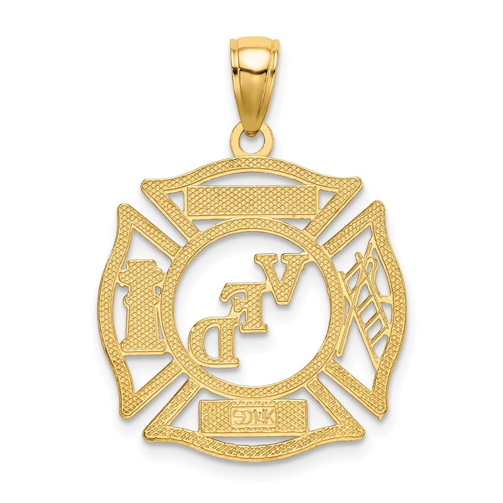 14k VFD AUX  Shield Charm