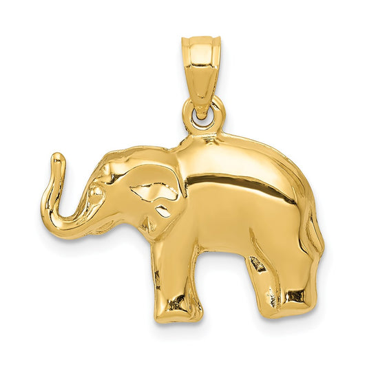 14k Elephant Pendant