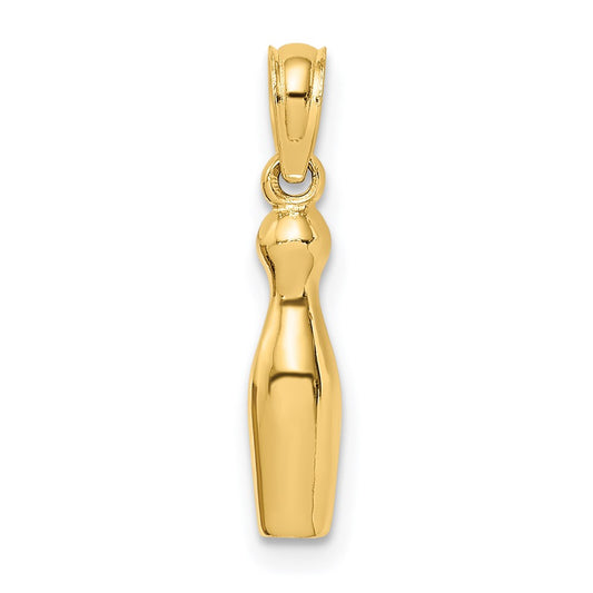 14k 3-D Bowling Charm