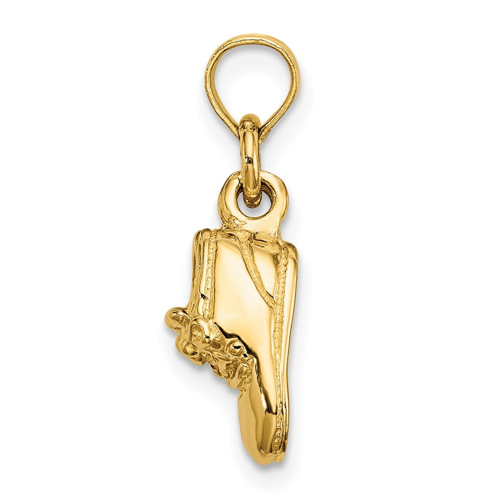 14k 3-D Moveable Booties Charm
