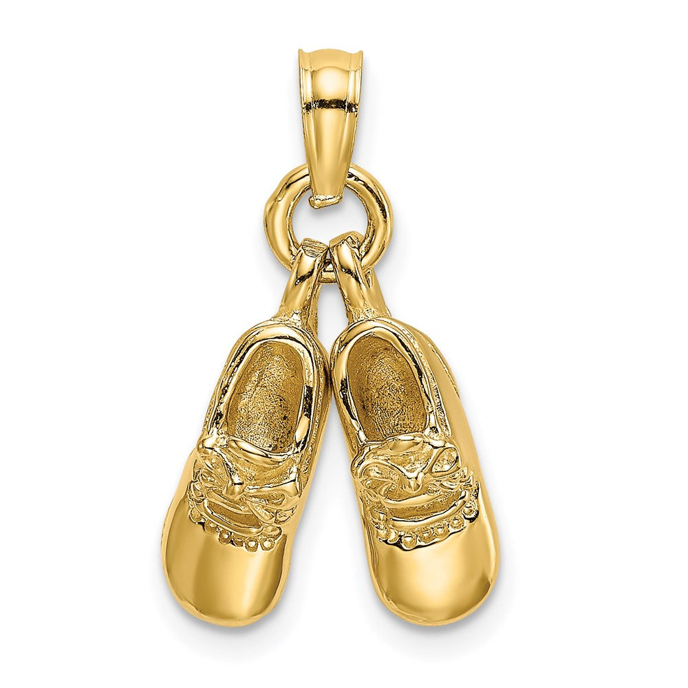 14k 3-D Moveable Booties Charm