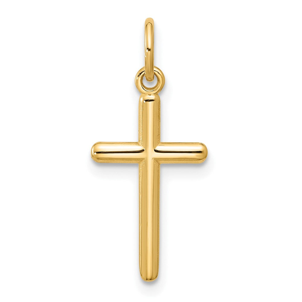 14K White Gold Cross Pendant