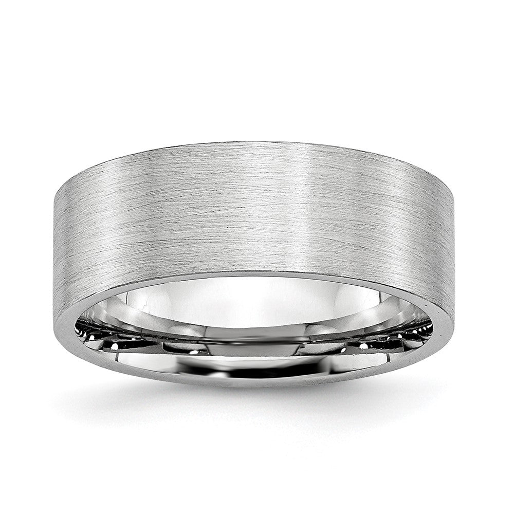 Chisel Cobalt Flat Satin 8mm Band