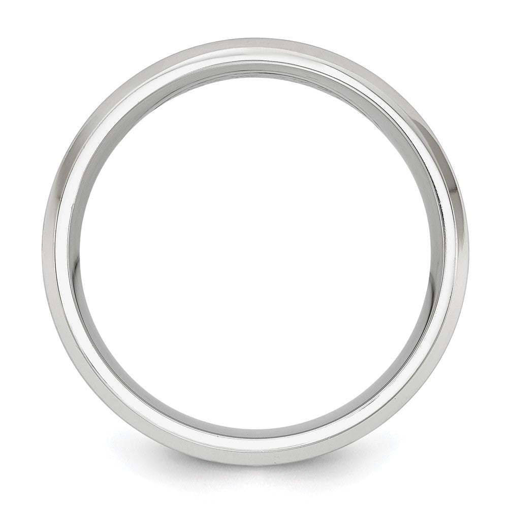 Chisel Cobalt Brushed and Polished with Yellow IP-plated Center Beveled Edge 8mm Band