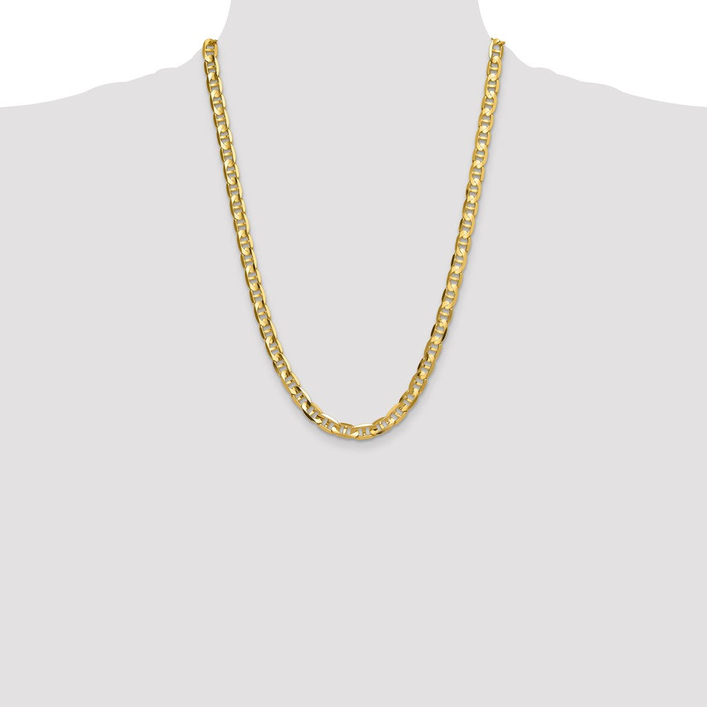 14k 8mm Concave Anchor Chain