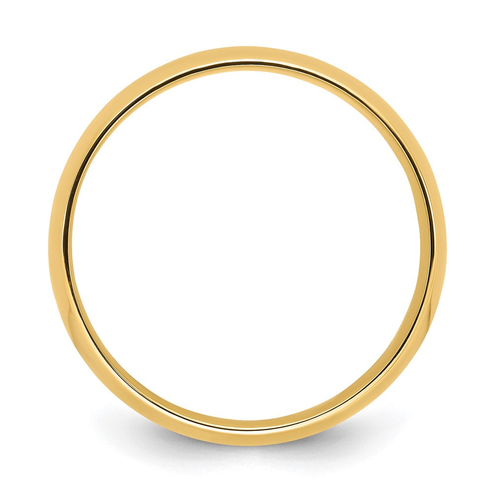 14k Yellow Gold 8mm Lightweight Comfort Fit Wedding Band Size 13.5