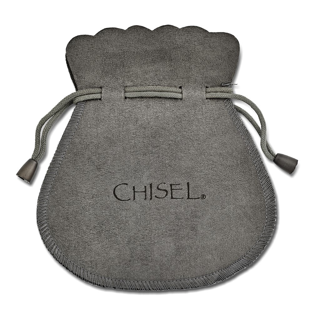 Chisel Stainless Steel Polished Blue IP-plated 49.5mm Diameter 2mm Hoop Earrings