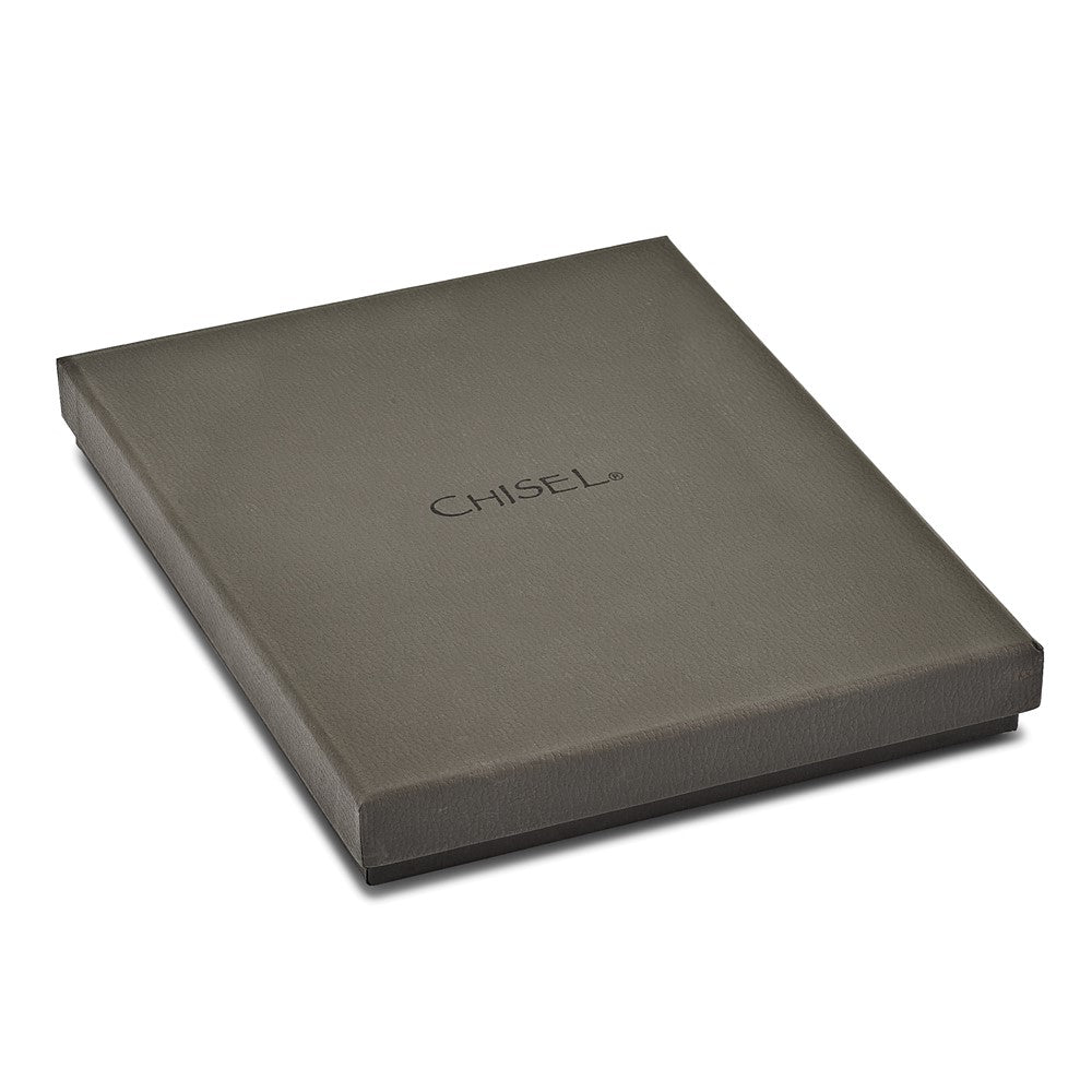 Chisel Stainless Steel Polished Black IP-plated Link 24 inch Necklace