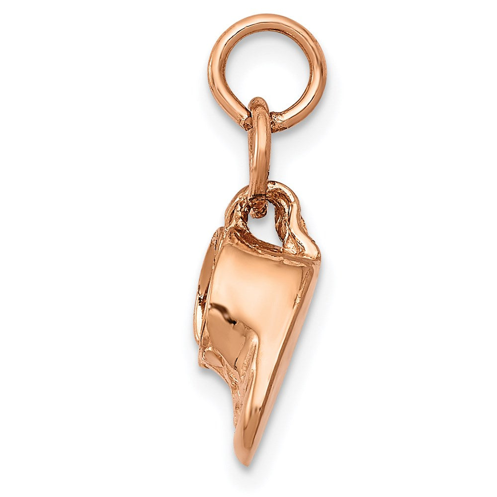 14k 3D Moveable Rose Gold Shoes Charm