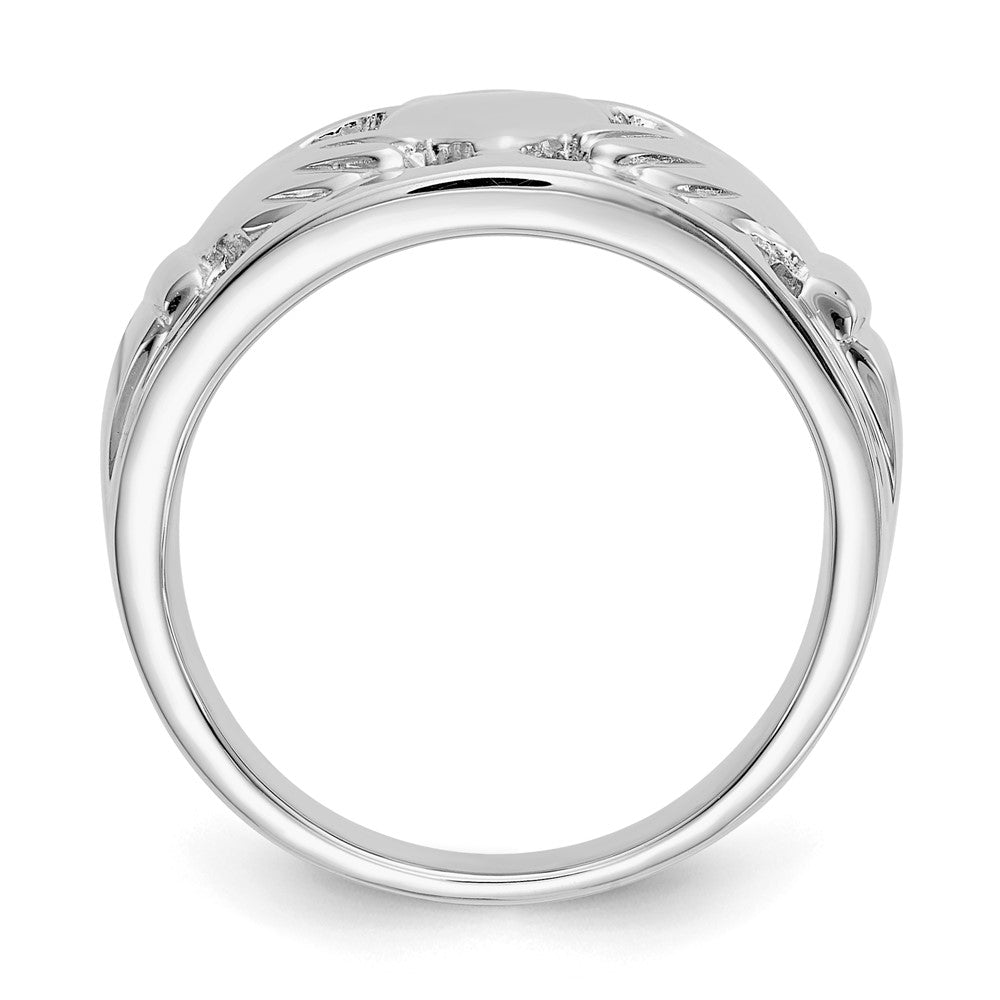 14k White Gold Claddagh Ring