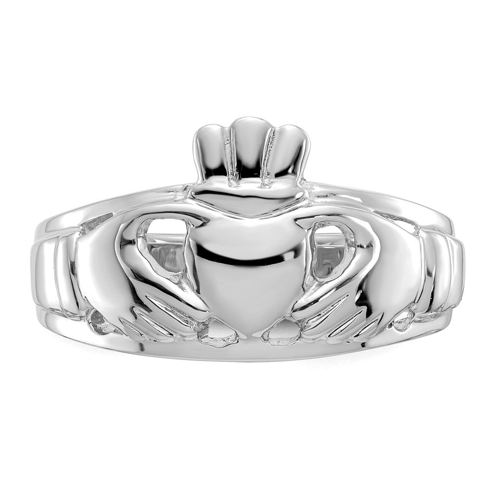 14k White Gold Claddagh Ring